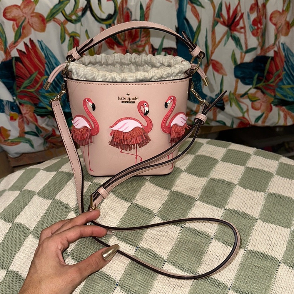 Kate Spade Flamingo Pippa Bucket Bag